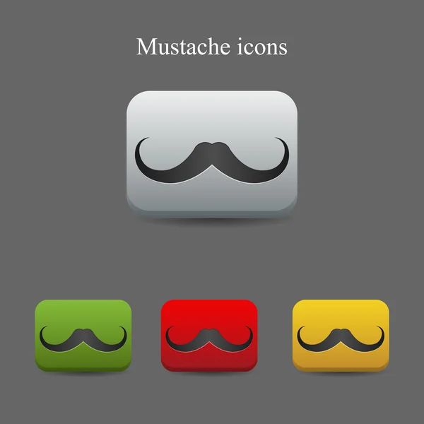 stock vector Mustache icons