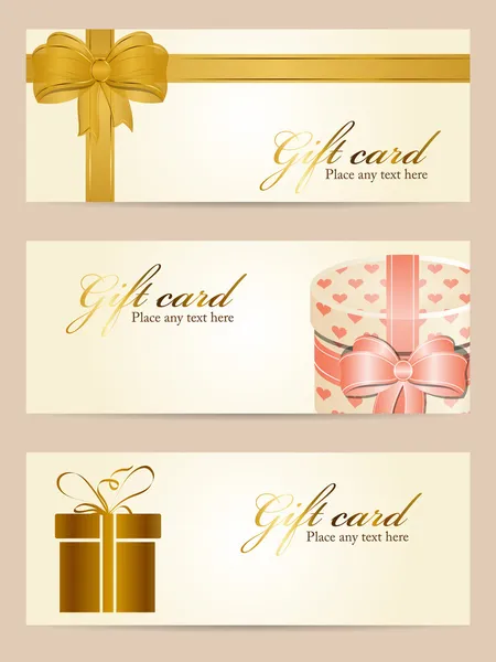 Cartes cadeaux — Image vectorielle