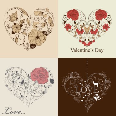 St. Valentine's day set clipart