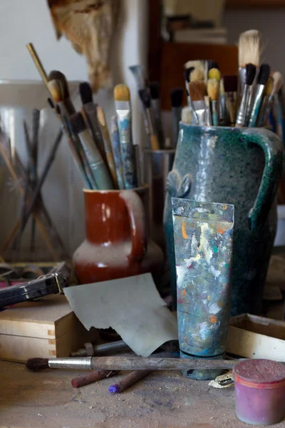 stock image Still-life in studio of the artist