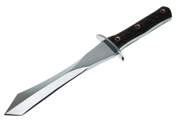 Taktický nůž na bílém pozadí — Stock fotografie