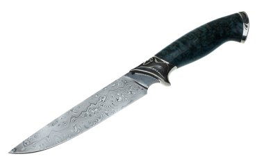 Knife for hunting from a Damask steel clipart