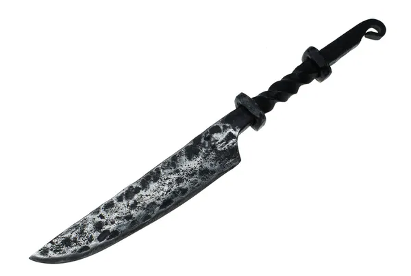 Starověké kovaný nůž — Stock fotografie