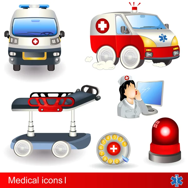 Iconos médicos 1 — Vector de stock