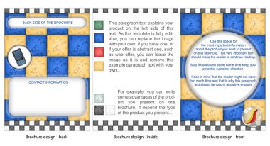 Marble brochure design clipart