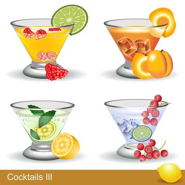 Cocktails 3 — Stockvektor