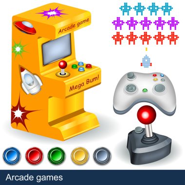 Arcade games clipart