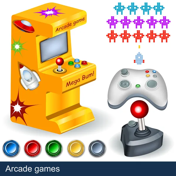 Arcade Juegos — Archivo Imágenes Vectoriales