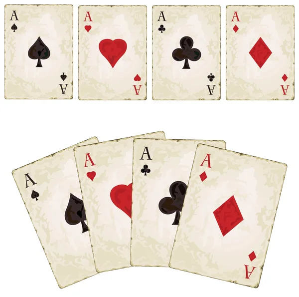 Винтажные пики - покер — стоковый вектор