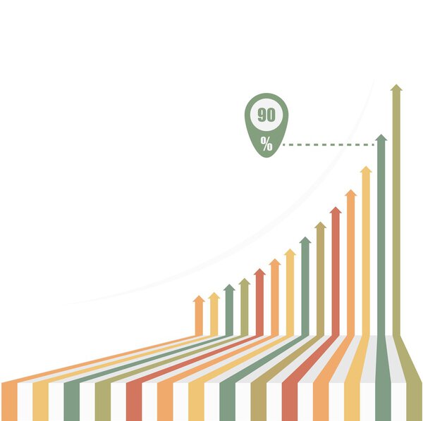 Vintage arrows - Infographic background