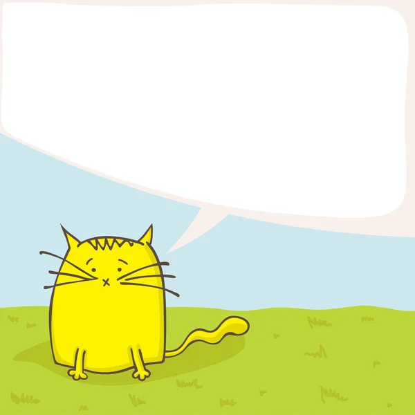 Cartoon kat — Stockvector