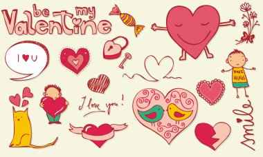 Love doodle clipart