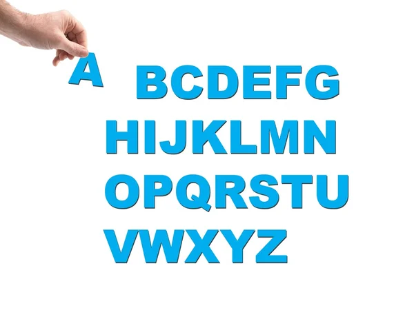 Buchstaben des Alphabets — Stockfoto