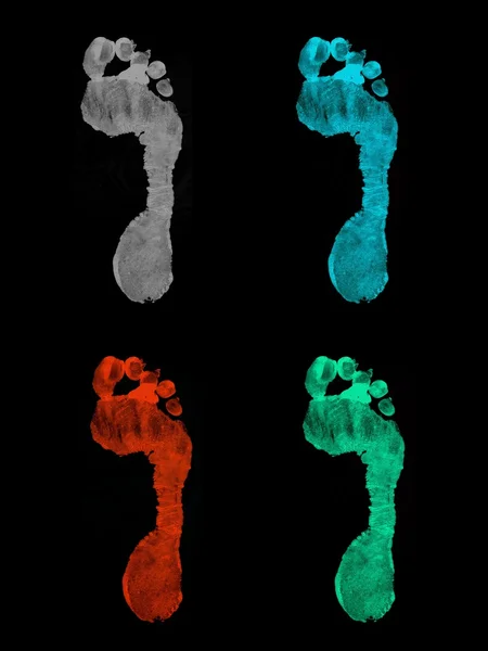 Impronte dei piedi — Foto Stock