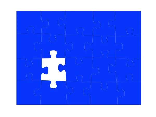 Pezzi di puzzle — Foto Stock
