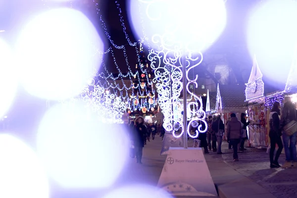 stock image Christmas street in St. Petersburg