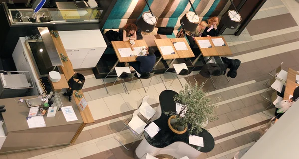 Cafe in a mall — Stock Photo, Image