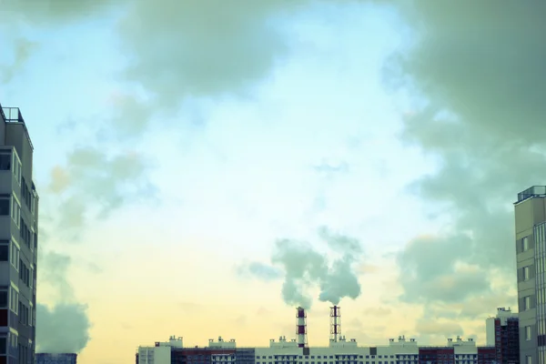 Elektrárna. Průmyslová výroba. — Stock fotografie