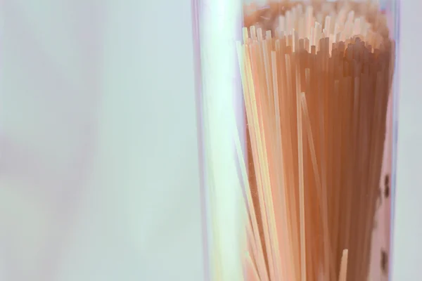 Spaghetti in jar — Stock Photo, Image