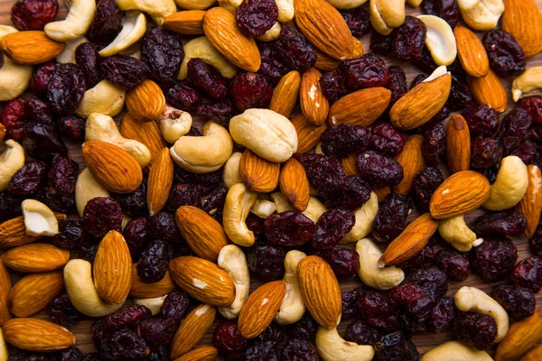 stock image Nuts and cranberries composition