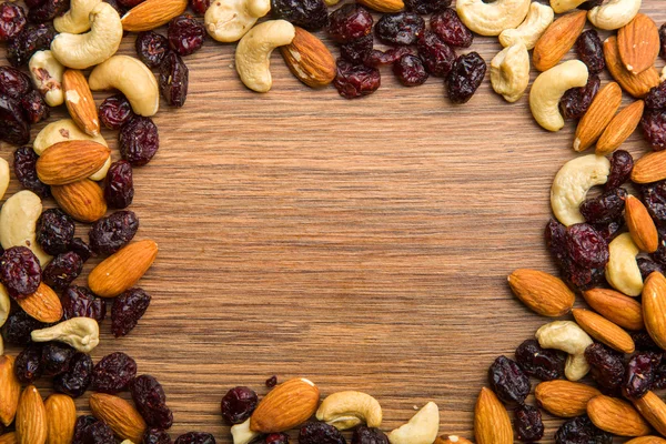 stock image Nuts and cranberries composition