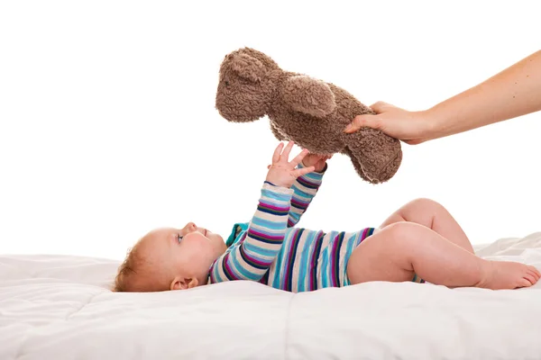Roztomilé kojenecké holčička — Stock fotografie