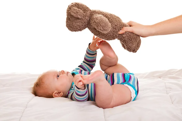 Csecsemő aranyos kislány — Stock Fotó