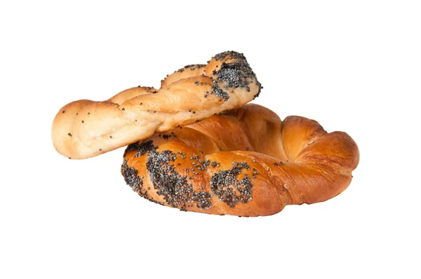 Ρουμανική pretzels σε άσπρο φόντο — Φωτογραφία Αρχείου