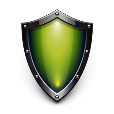 Green security shield clipart