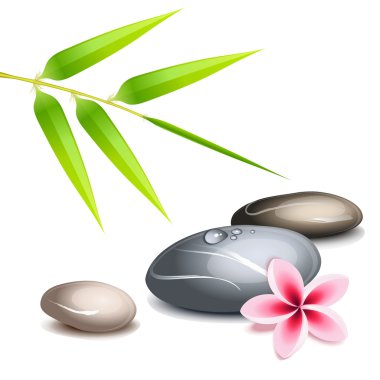 Zen theme over white clipart