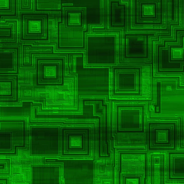 Tło wzór zielony elektrycznego obwodu drukowanego — Zdjęcie stockowe