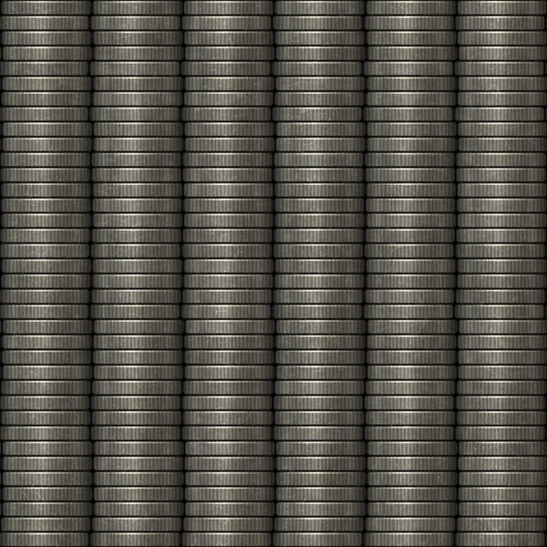 stock image Stacks of coin background pattern