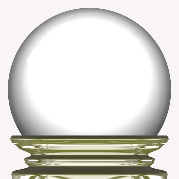 Чарівний кришталевий скляний куля — стокове фото