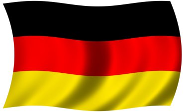 German flag waving clipart