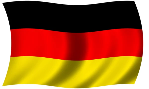Bandera alemana ondeando —  Fotos de Stock