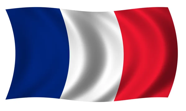 Bandeira da França em ondas — Fotografia de Stock