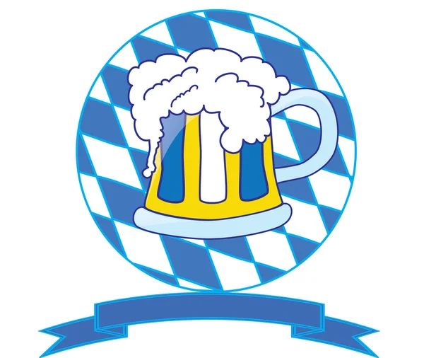 Beer from bavaria in germany — Stock Vector