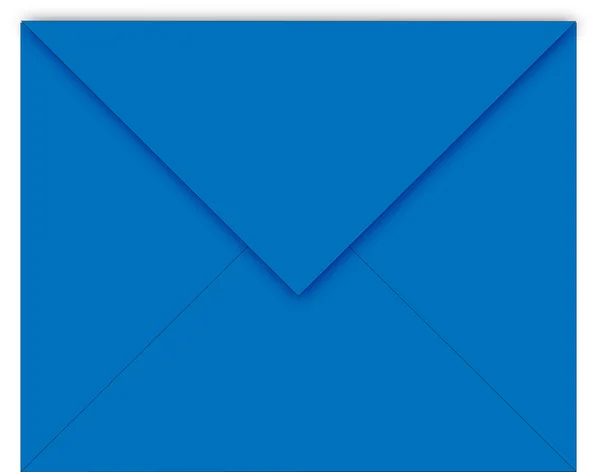 Großer blauer geschlossener Umschlag — Stockvektor