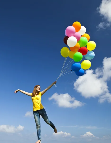 Létání s balónky — Stock fotografie