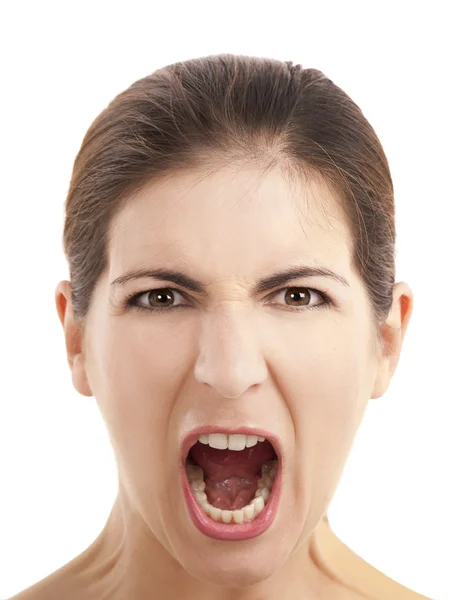 Expressão de gritos — Fotografia de Stock