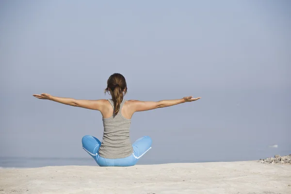 stock image Yoga girl