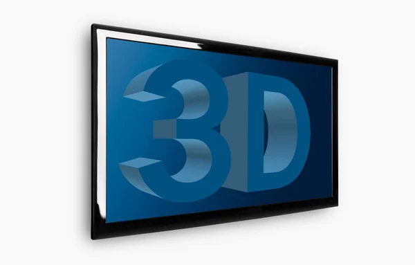 TV 3D — Fotografia de Stock