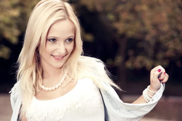 stock image Girl in the park