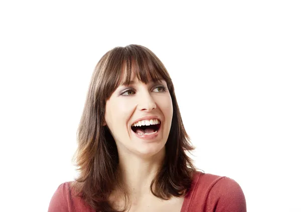 Mujer riendo —  Fotos de Stock