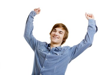 Happy young man clipart