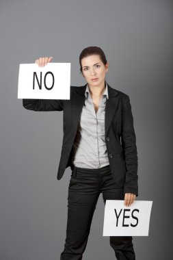 Yes or No choice clipart