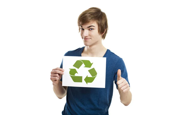 Recycling in eine bessere Welt — Stockfoto