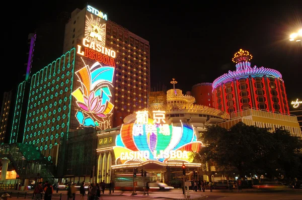 O casino Lisboa, Macau — Fotografia de Stock