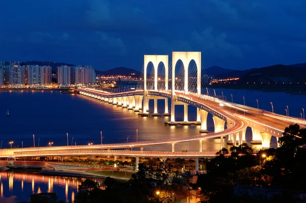 Ночь моста — стоковое фото