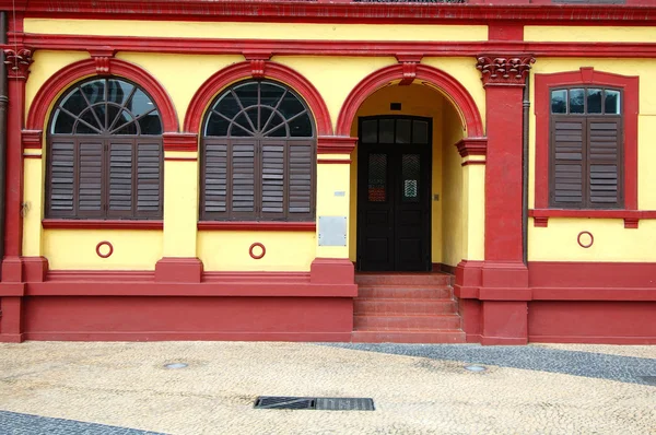 Casa coloniale conservata, Macao — Foto Stock